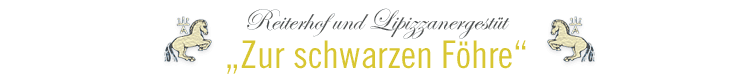 Logo Reiterhof&Lipizzanergestüt Zur schwarzen Föhre