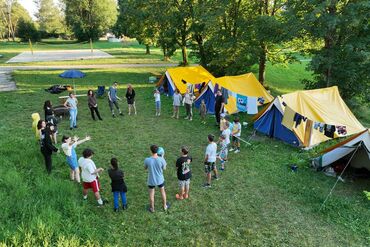 Outdoor-Camp beim Attersee