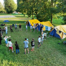 Outdoor-Camp beim Attersee